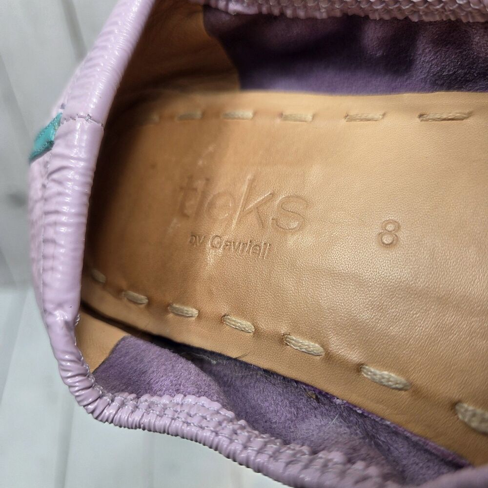 TIEKS by Gavrieli Ballet Luxury Flats US 8 Light Lavender Patent Leather GUC - Picture 7 of 11